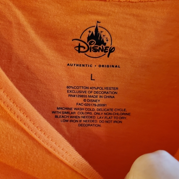 New Disney Disneyland Minnie mouse  Boo Halloween shirt flip sequins sz L 10-12 - Picture 9 of 9